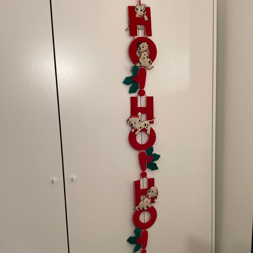 Walt Disney vintage dalmatiens Christmas banner wall decor